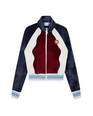 Chaqueta Deportiva Con Paneles Casablanca Color Burdeos