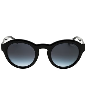 Gafas De Sol Guess Negras Brillantes Con Lentes Degradadas Ahumadas