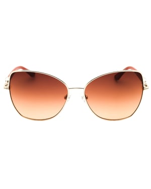 Gafas De Sol Guess Con Lentes Degradadas Marrones Y Doradas