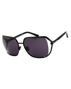 Gafas De Sol Ahumadas Con Marco Negro Brillante De Tom Ford
