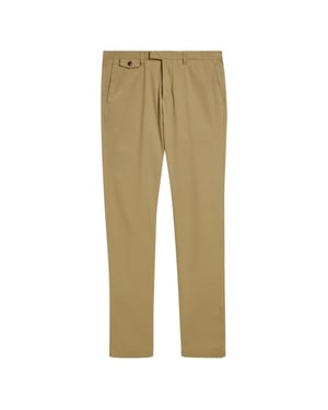 Pantalones Elegantes Color Camel De Corte Ajustado Genay De Ted Baker