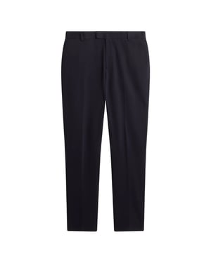 Pantalones Elegantes Ted Baker Rookt Slim De Punto Elástico Azul Marino
