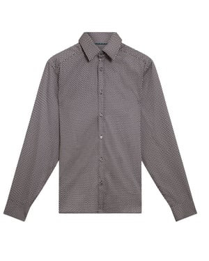 Camisa Azul Marino Con Estampado Geométrico Mini Jozef De Ted Baker
