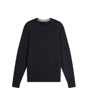 Jersey De Cuello Redondo Azul Marino Con Costuras T De Ted Baker Sainsy