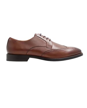 Zapatos De Vestir Color Camel Hacknie Wing Tip De Ted Baker