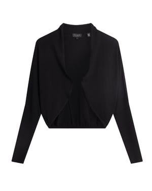 Bolero Corto De Punto Circular Gabrlaa De Ted Baker, Cárdigan Negro