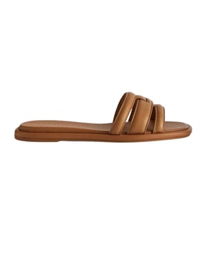 Sandalias Planas Tejidas Con Logo T De Ted Baker Leeiaa En Color Marrón