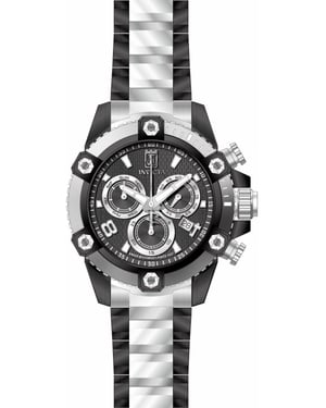 Invicta Jason Taylor 51284 Reloj de hombre - Movimiento de cuarzo - Acero inoxidable con esfera negra - 50 mm