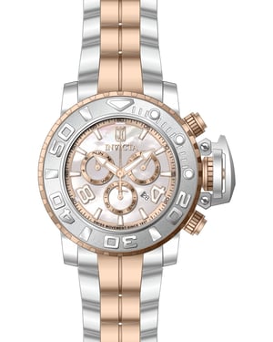 Invicta Jason Taylor 51320 Reloj para hombre - Movimiento de cuarzo - Acero inoxidable con esfera de nácar - 58 mm