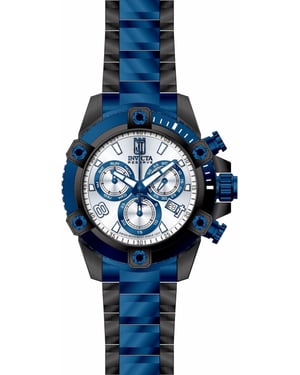 Invicta Jason Taylor 51277 Reloj de hombre - Movimiento de cuarzo - Acero inoxidable con esfera plateada - 50 mm