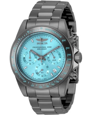 Invicta Speedway 50820 Reloj para hombre - Movimiento de cuarzo - Acero inoxidable con esfera azul - 39 mm
