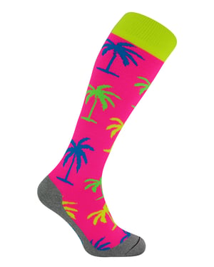 Calcetines de hockey con diseños coloridos y divertidos | Hingly | Hombres y mujeres | Ideal para deportes - Palm Tree