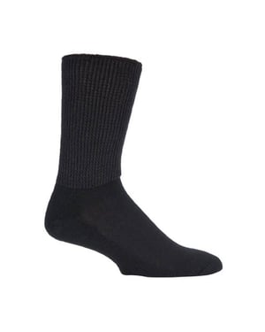 Paquete de 3 calcetines de algodón extra anchos para niños diabéticos