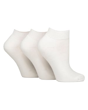 Paquete de 3 calcetines entrenadores diabéticos unisex de bambú, suaves, transpirables y de ajuste suave para el uso diario.