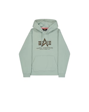 Sudadera con capucha de efecto de impresión de logo grande básico