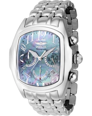 Invicta Lupah 43152 Reloj para Hombre - Movimiento de Cuarzo - Acero Inoxidable con Esfera de Nácar - 44 mm