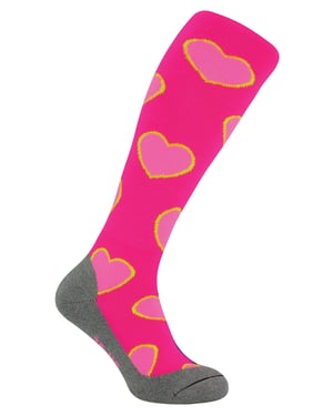Calcetines de hockey con diseños coloridos y divertidos | Hingly | Hombres y mujeres | Ideal para deportes - Corazones