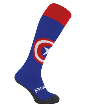 Capitán América Calcetines Largos para Deporte | Hingly | Calcetines para Hockey, Rugby y Fútbol para Hombre y Mujer