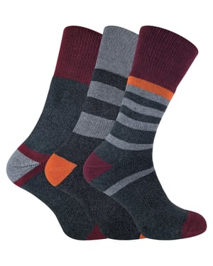 PENINSULA - Pack de 3 Calcetines de senderismo con forro acolchado antiampollas