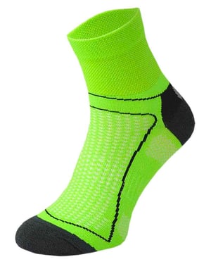 COMODO - Calcetines Ciclismo Neon Alta Visibilidad para Bicicleta | Hombre y Mujer | Calcetines Tobilleros Luminosos para Verano