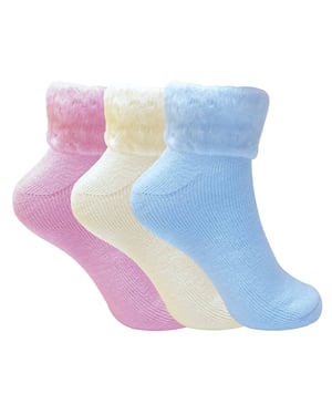 Niños/Niñas 4 Pack Calcetines Navidad Algodón 3 Tallas