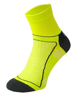 COMODO - Calcetines Ciclismo Neon Alta Visibilidad para Bicicleta | Hombre y Mujer | Calcetines Tobilleros Luminosos para Verano