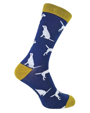 MR HERON - Calcetines de bambú con perros para hombre