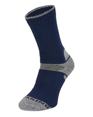Calcetines Senderismo Lana Merino Niños | Comodo | Calcetines Anti Ampollas - Azul Marino