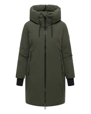 Abrigo largo de invierno para mujer Marikoo Polarhäschen con capucha
