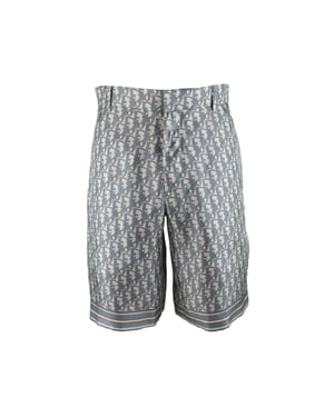 Dior Pantalones cortos tipo bermudas con corte oblicuo Verde