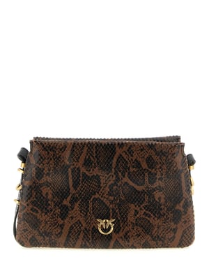 Bolso Cruzado de PIEL de Ternera Marrón PINKO
