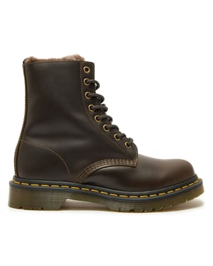 Dr Martens 1460 Serena Faux Fur-Lined Leather Botas