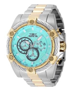 Invicta Bolt 69802 Reloj de Hombre - Movimiento de Cuarzo - Acero con Esfera Azul - 52 mm