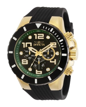 Invicta Pro Diver 30777 Reloj para Hombre - Movimiento de Cuarzo - Acero Inoxidable con Esfera Negra - 50 mm