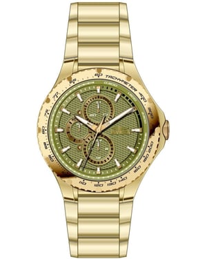 Invicta Aviator 50107 Reloj de Hombre - Movimiento de Cuarzo - Acero Inoxidable con Esfera Verde - 44 mm