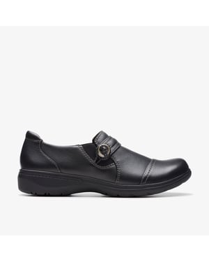 Carleigh Pearl Black Leather Zapatos
