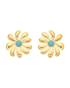 Pendientes Luxenter de Turquesa acabado en oro amarillo de 18k - Isum