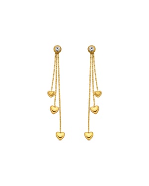 Pendientes Luxenter de Circonita Brillante acabado en oro amarillo 18k - Dareo
