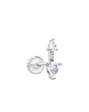 Piercing Luxenter de Plata de Ley 925 y Circonita Brillante acabado en rodio - Egdos