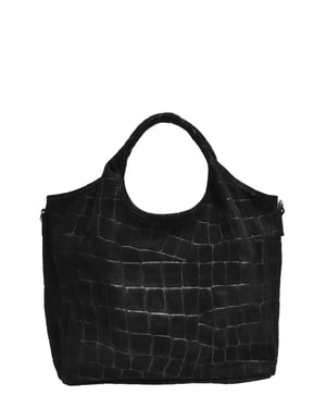 Anna Luchini Negro Bolso de cuero