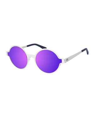 Gafas de sol de metal con forma redonda MARGARETTE unisex