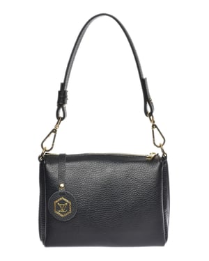 Luisa Vannini Negro Bolso de cuero