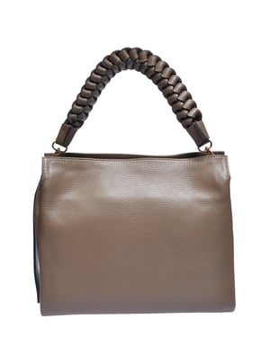 Luisa Vannini Beige Bolso de cuero