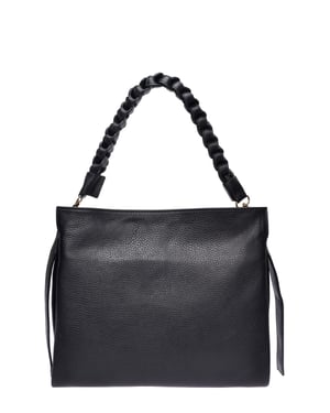 Luisa Vannini Negro Bolso de cuero