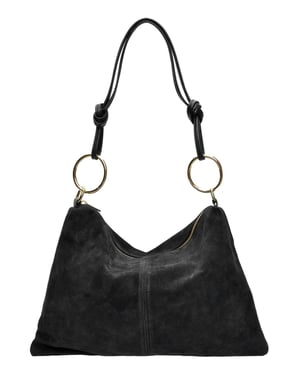 Luisa Vannini Negro Bolso de cuero