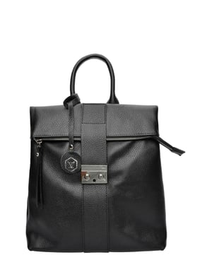Luisa Vannini Negro Bolso de cuero