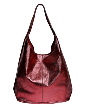 Luisa Vannini Rojo Bolso de cuero