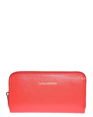 Luisa Vannini Rojo Bolso de cuero