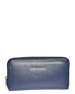 Luisa Vannini Azul Bolso de cuero