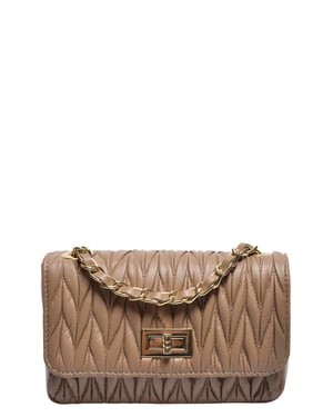 Luisa Vannini Beige Bolso de cuero